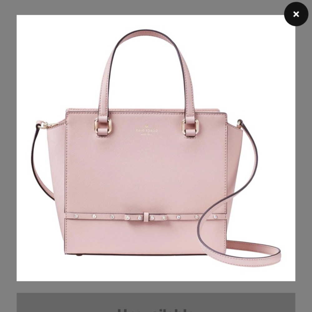 Kate Spade Jeweled Hadlee Pink Leather Cross Body